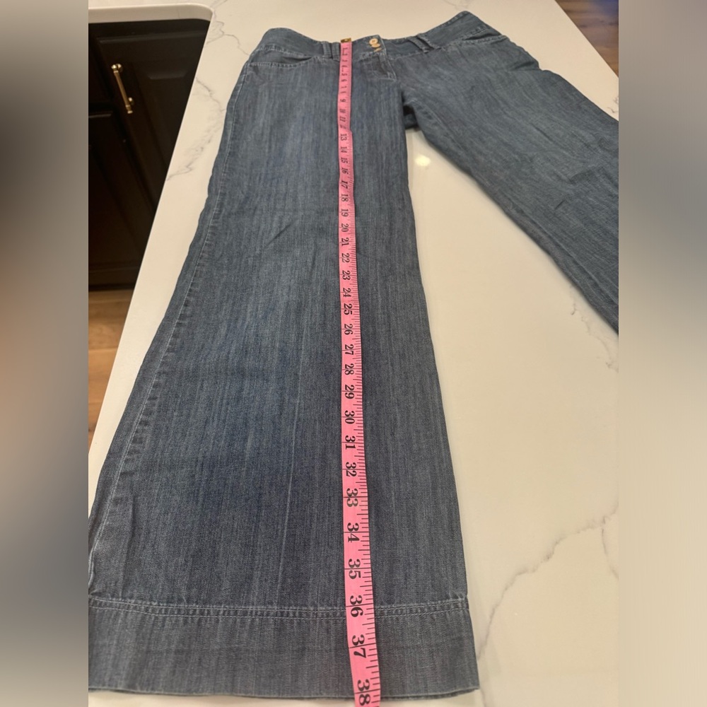 LOFT Wide Leg Jeans Size 6 Lightweight with pockets ! Ann Taylor Loft - Picture 9 of 9